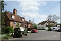 Houses at a road junction, Newtown in RG20 9AP