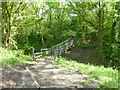 Footbridge at Brinnington by the M60 motorway in SK5 8LW