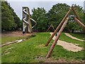 Wild Rootz outdoor play area at Pensthorpe Natural Park in NR21 8LW