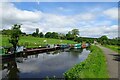Boats moored opposite Blakey Hall Farm in BB8 9QN