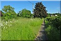Footpath along Church Road in OX29 8JQ