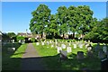 St Mary's churchyard and lych gate in OX29 8AR