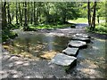 Stepping stones across Stony Brook in Etching Hill & the Heath Ward