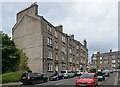 Stepped tenement blocks, Arklay Street, Dundee in DD3 8SE