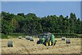 Little Coxwell : Field & Tractor in SN7 7FE