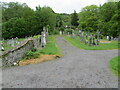 The hillside burial ground of St Munn's Church, Kilmun in PA23 8SD