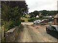 Entrance to a building site, Trewern in SY21 8DU