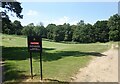 Caution on the Golf Course in GU8 4DW