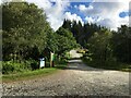 Access to a forestry parking area at Achnabreck in PA31 8SG