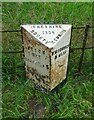 Old milepost beside Whitchurch Road (A530) in CW5 8DE