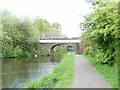 Bewley's Bridge and a pipeline over Shropshire Union Canal in CH65 4LT