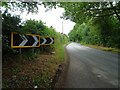 Sharp bend in the road towards Ellerdine Heath in SY4 4HE