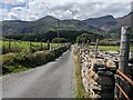 The Nantmor to Nantgwynant road near Llyndy Uchaf in LL55 4NL