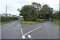 Minor road junction at Lillimor Farm in St. Florence Community