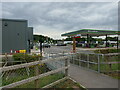 Pedestrian entrance to Newark Services in NG24 3GQ