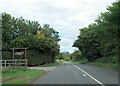 The A360 north passing entrance to Larborough Farm in SN10 5QL