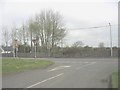 Junction of road leading from the main lodge of Bodorgan with the A4080 in LL62 5LF
