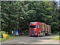 Logging lorry, Byrness in NE19 1TS
