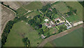 Broadfield Hall and Hall farm from the air in SG9 9RB