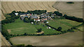 Almshoe Bury Farm from the air in SG4 7NS