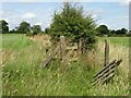 Broken gate on path south of Denby Common in DE7 6DX