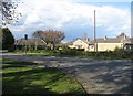 View across Cambridge Road to Davey Crescent in CB22 5JQ
