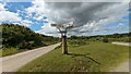 Guidepost on Treslea Downs in PL30 4DL