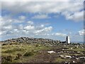 Trig point at the summit of Blorenge in NP7 9NY