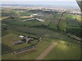 Ulceby Carr Farm to former RAF North Killingholme: aerial 2024 in DN39 6UT