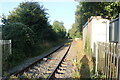 Single track railway off Station Road, Newton Unthank in LE9 9FP