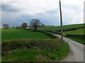 The Llanefydd to Henllan road in LL16 5EY