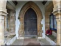 Doorway at St. Mary's church (Little Birch) in HR2 8BD