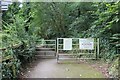 Gates at start of cycleway, Lower Priory in SA73 3UD