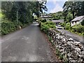 Road and houses at Clogwyn, Dolgellau in LL40 1UB