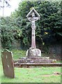 Cross by St David's Church in NP7 9TS