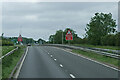 A5 approaching Magna Roundabout in LE17 4UE