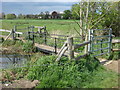 Small footbridge, North Meadow Common in CO10 1GR