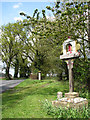 Westwick village sign in NR10 5BP