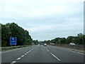 The M54 westbound at slip road for junction 4 in TF2 5AD