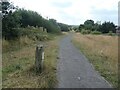 Tarmac path descending to the Dearne valley in S71 5JU