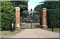 Gates to Nast Hyde House in AL4 0SE