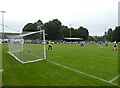 Oldland Abbotonians take a free kick at 'The Playing Fields' in BA4 5JS