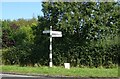 Fingerpost on the A533 in CW8 4RW