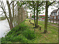 River bank approaching Upton upon Severn in WR8 0JH