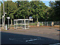 Bus stop on Duke's Road at Quarryfield Park in G72 8FH
