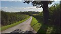 Looking south on the lane to Easton in RG20 8PS