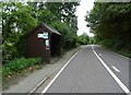 Bus stop and shelter on the B5068, Dudleston Heath (Criftins) in SY12 9LR