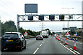Signal Gantry on the Northbound M1 near Luton in LU1 4FZ
