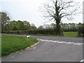 Junction of Greenfields with the Rogate to Harting road in GU31 5HZ