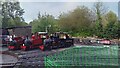 Moors Valley Railway - loco sidings and lakeside trees in BH24 2ET
